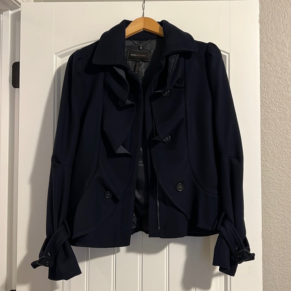 BCBG Max Azria coat Navy